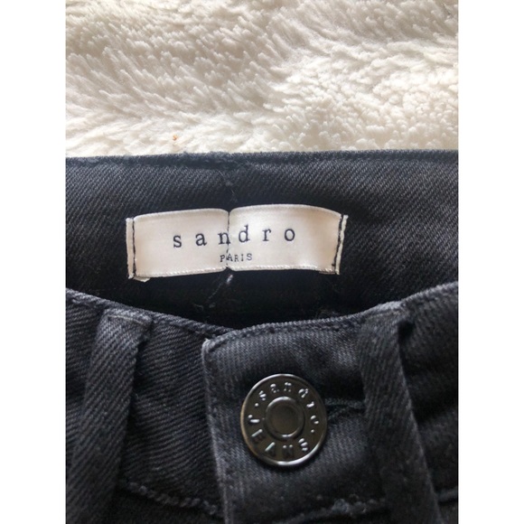 Sandro Distressed High Rise Jeans - Picture 5 of 6
